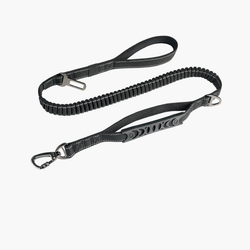 Laisse élastique anti-traction – Noir