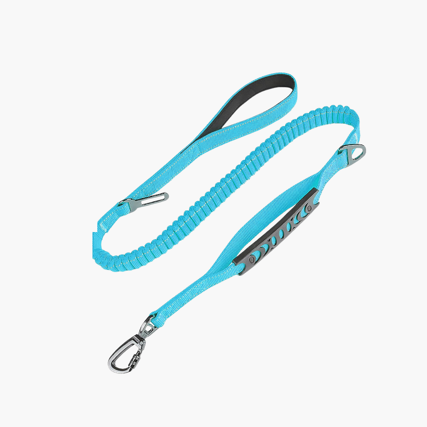 Laisse élastique anti-traction – Bleu ciel